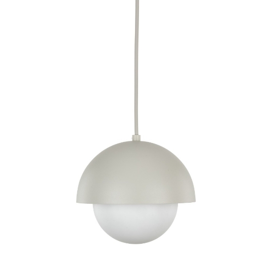 Lampada a sospensione per bagno beige sfera 17 cm